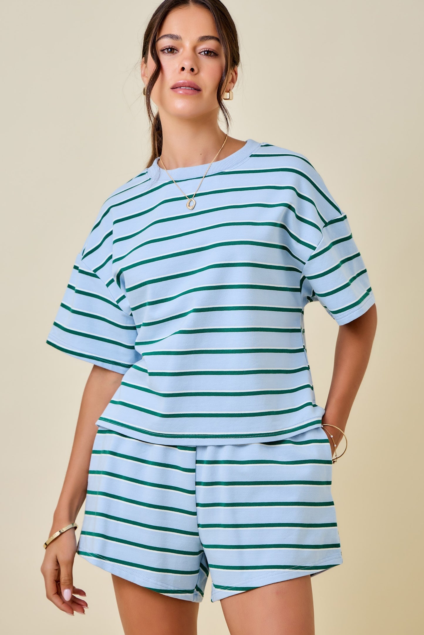 Zadie Striped Top & Skort Set
