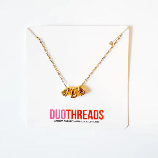 Bubble Letter Sorority Necklace