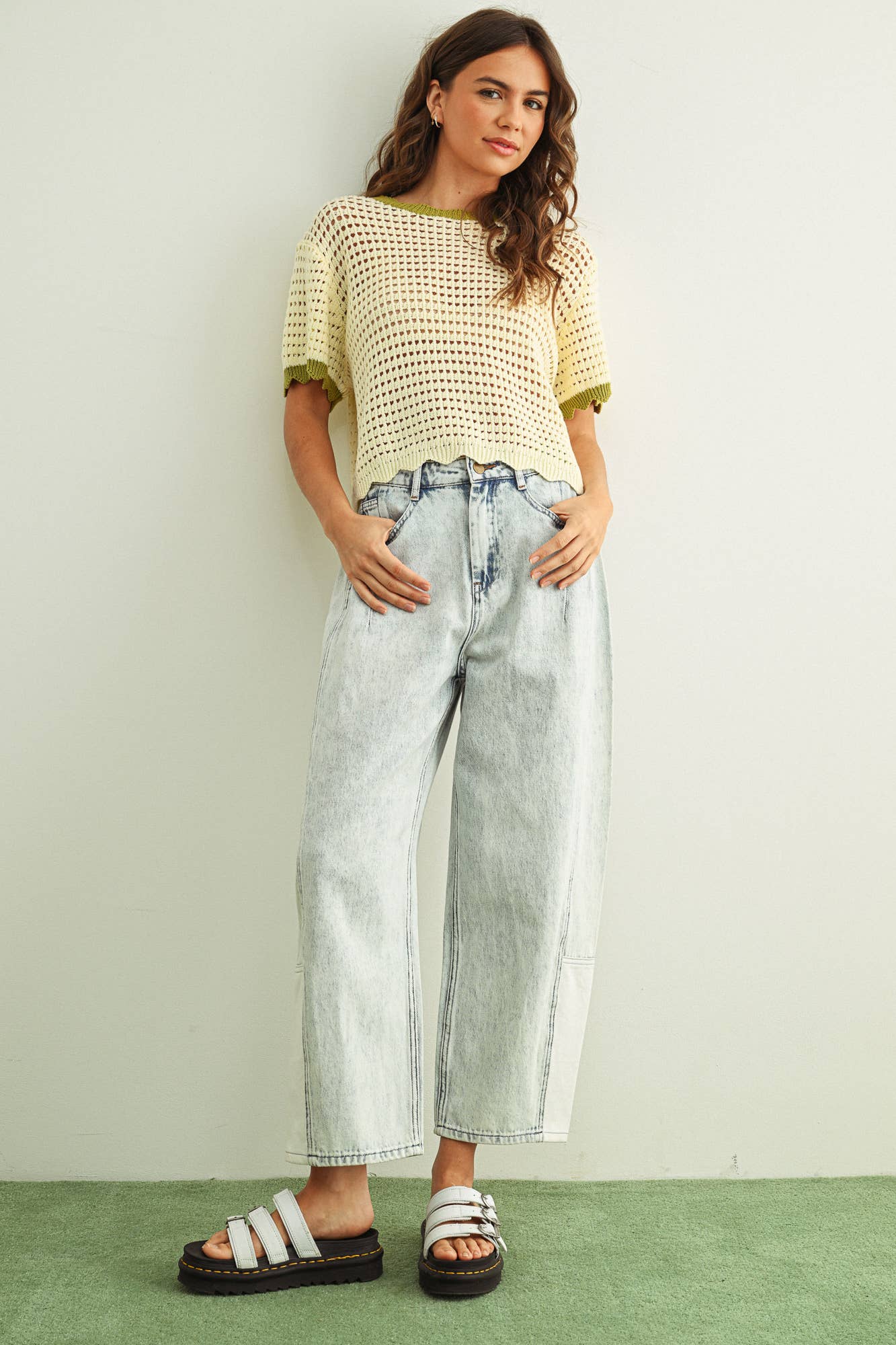 Barrel Denim Pants