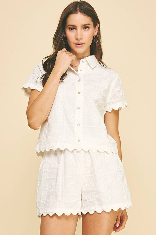 Romy Scalloped Set
