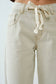 Drawstring Waist Straight Jeans