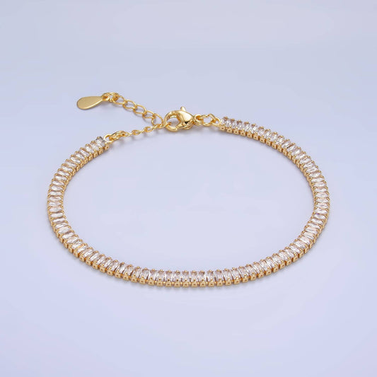 Baguette Tennis Bracelet