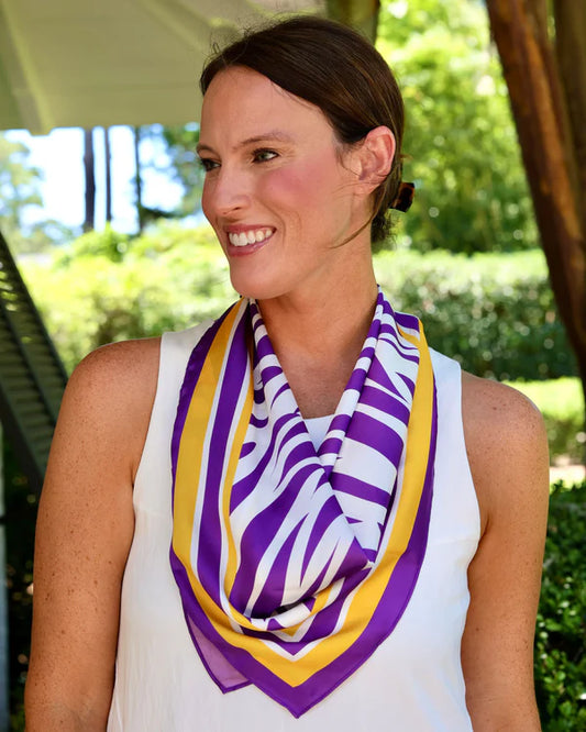 Harper Striped Medium Scarf