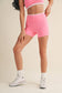 Contrast Binding Biker Shorts