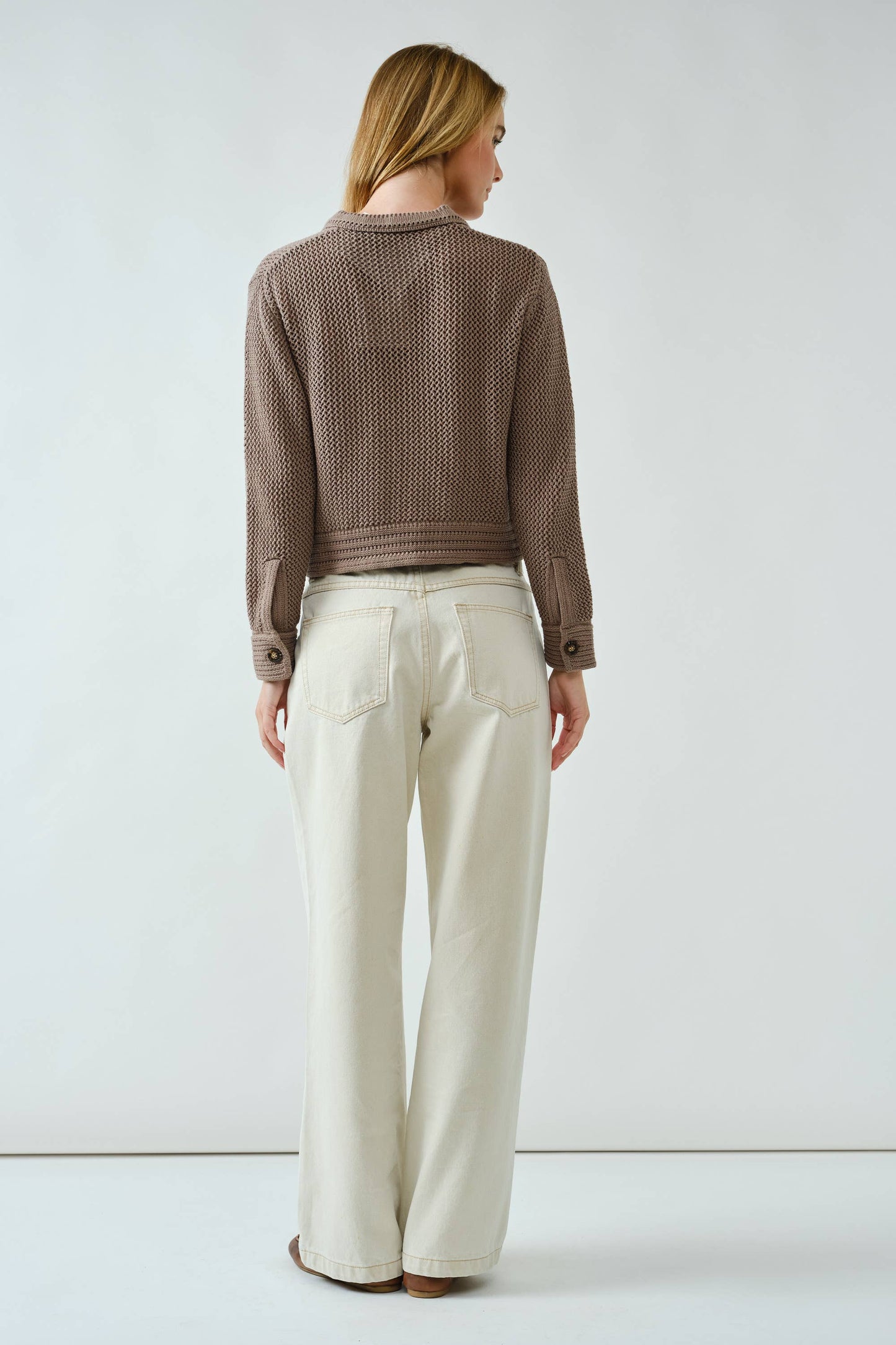 Drawstring Waist Straight Jeans