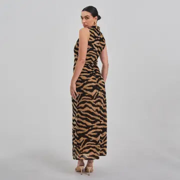 Zoey Zebra Midi Skirt