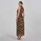 Zoey Zebra Midi Skirt