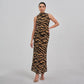 Zoey Zebra Midi Skirt