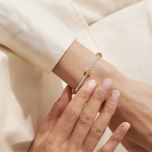 Pray Believe Receive Cross Bracelet