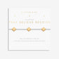 Pray Believe Receive Cross Bracelet