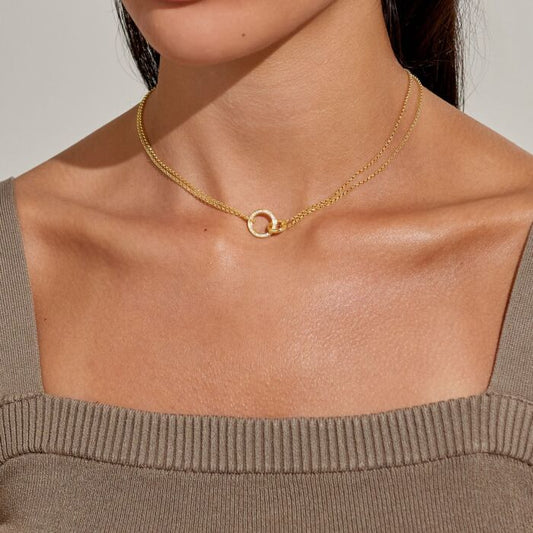 Linked Circle Necklace
