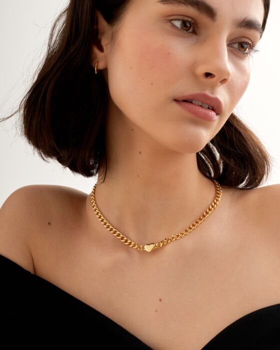Allure Heart Chain Necklace