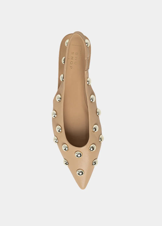 Arizona Studded Slingback Flats