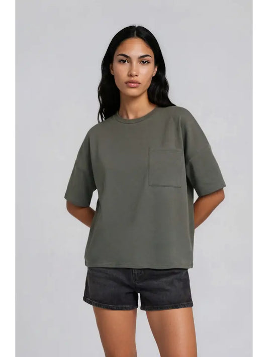 Trish Pocketed Scuba Top