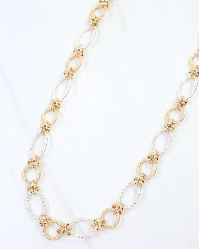Aventura Mixed Metal Link Necklace