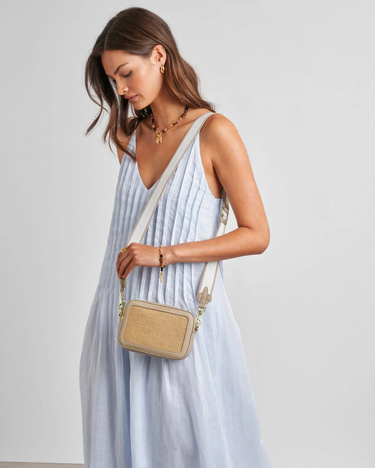 Avery Raffia Crossbody Bag