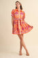 Remi Paisley Belted Dress