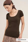 Clean Line Scoop Top