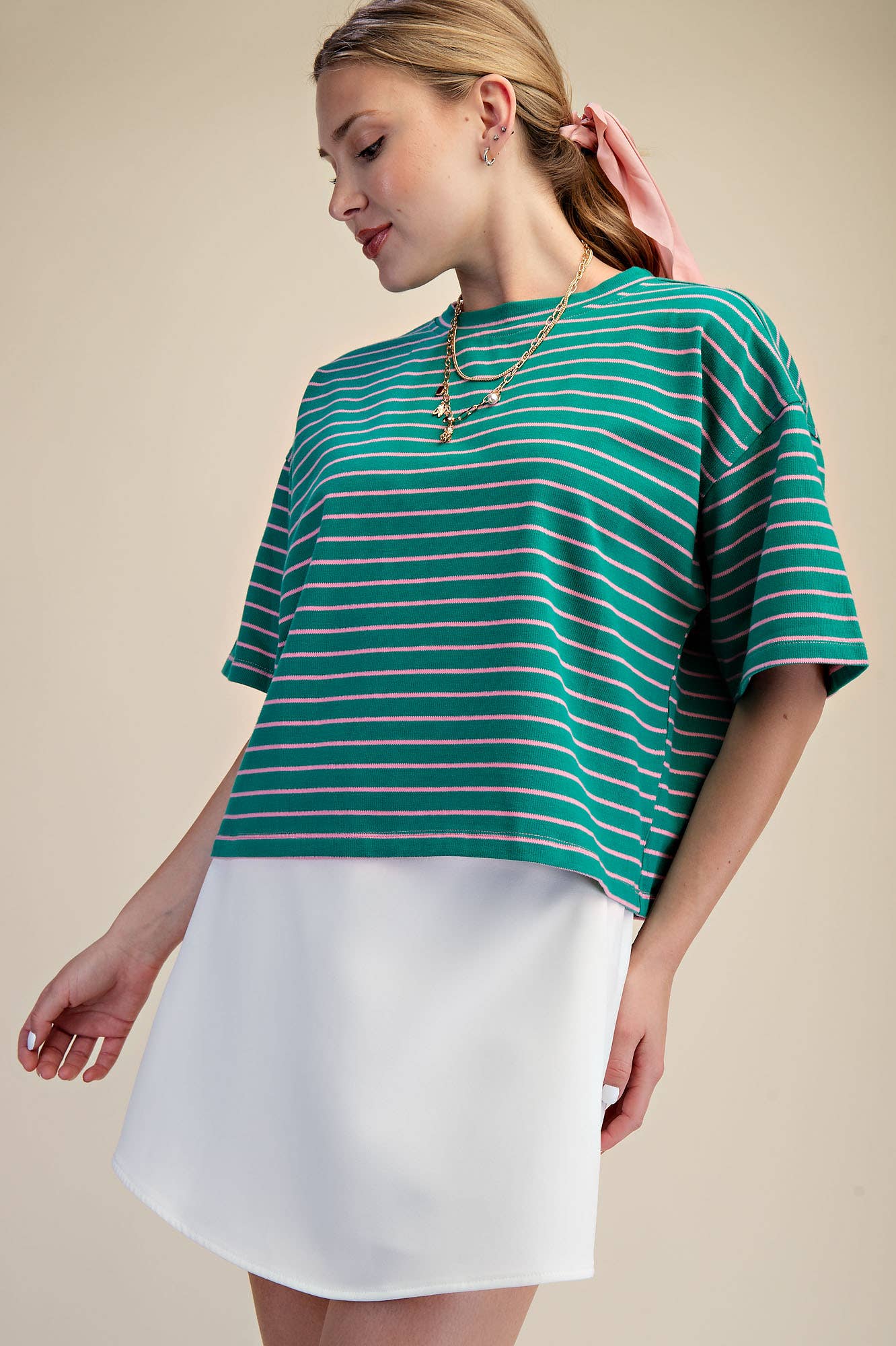 Nancy Striped Everyday Top