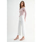 H/R Wide Leg Cropped Hem