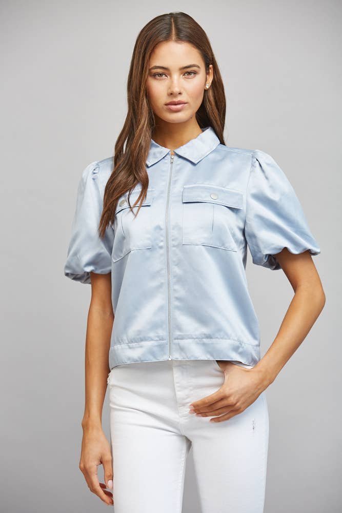 French Blue Utility Jacket