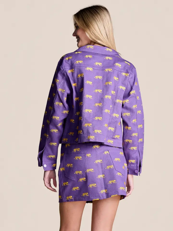 The Tailgate Twill Mini Skirt