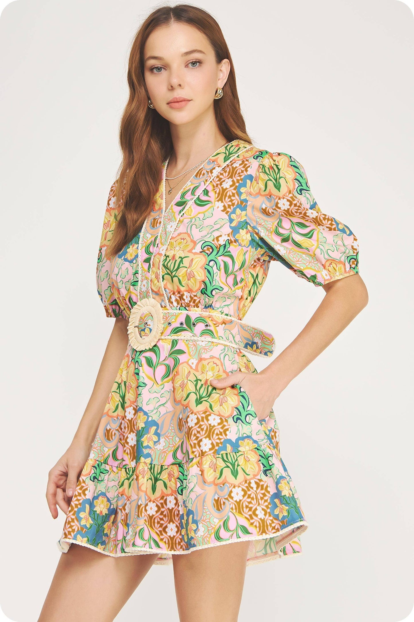 Garden Party Belted Dress