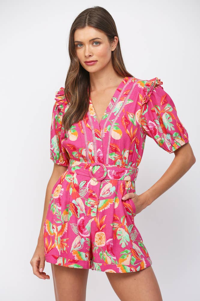 Arlette Belted Romper