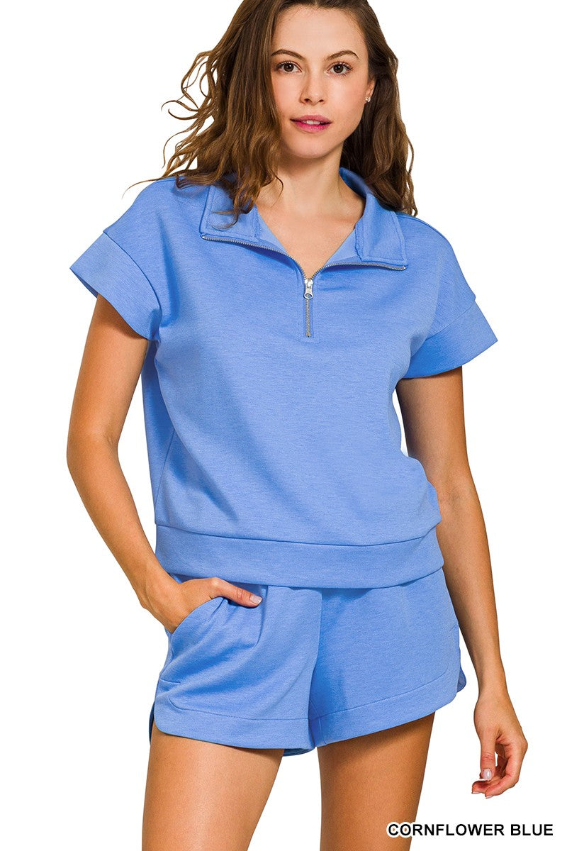 Scuba High Neck Zip Set