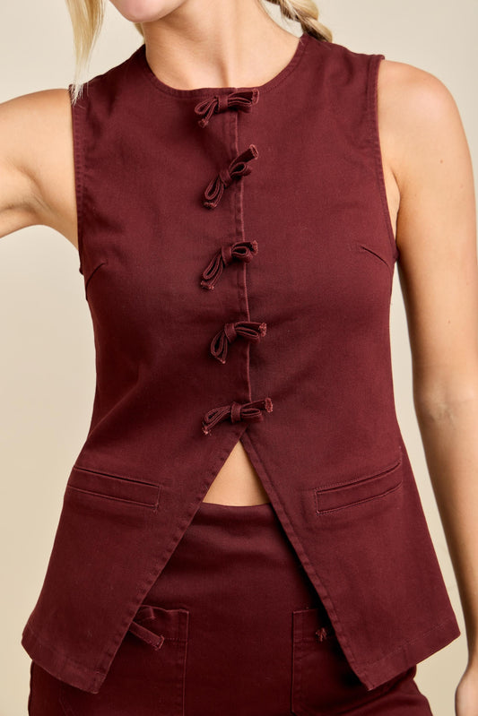 Snap Button Vest