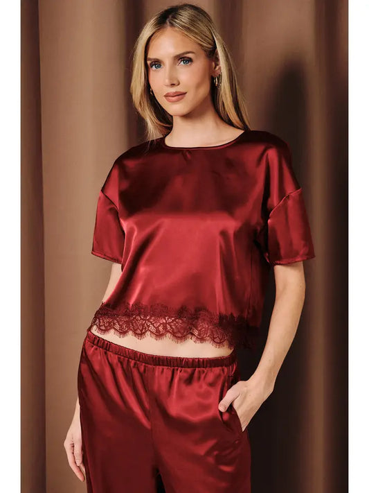 Christine Lace Trim Top
