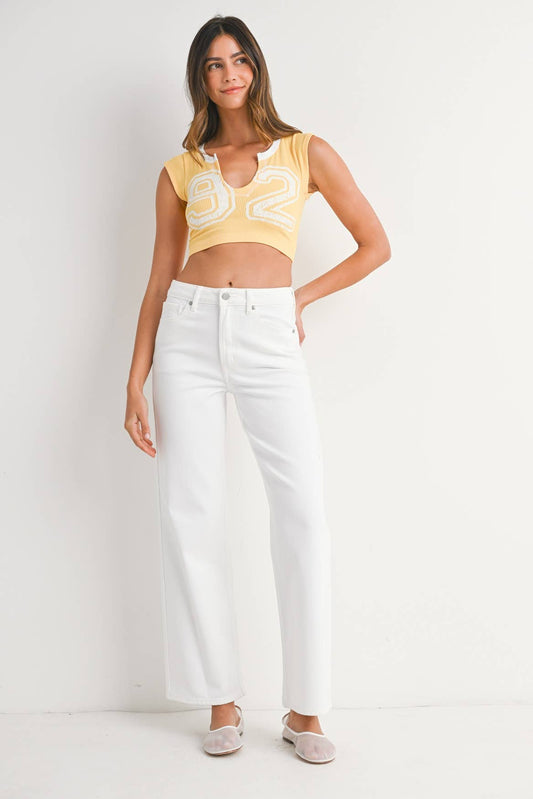 High Rise Straight Jeans