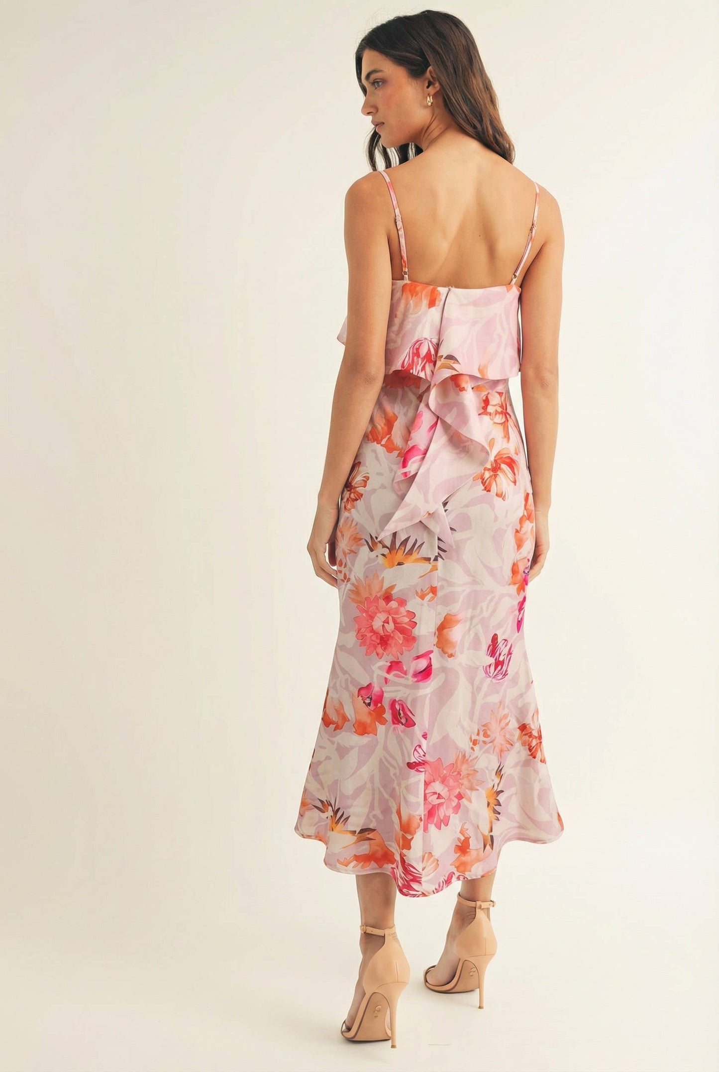 Floral Tiered Midi Dress
