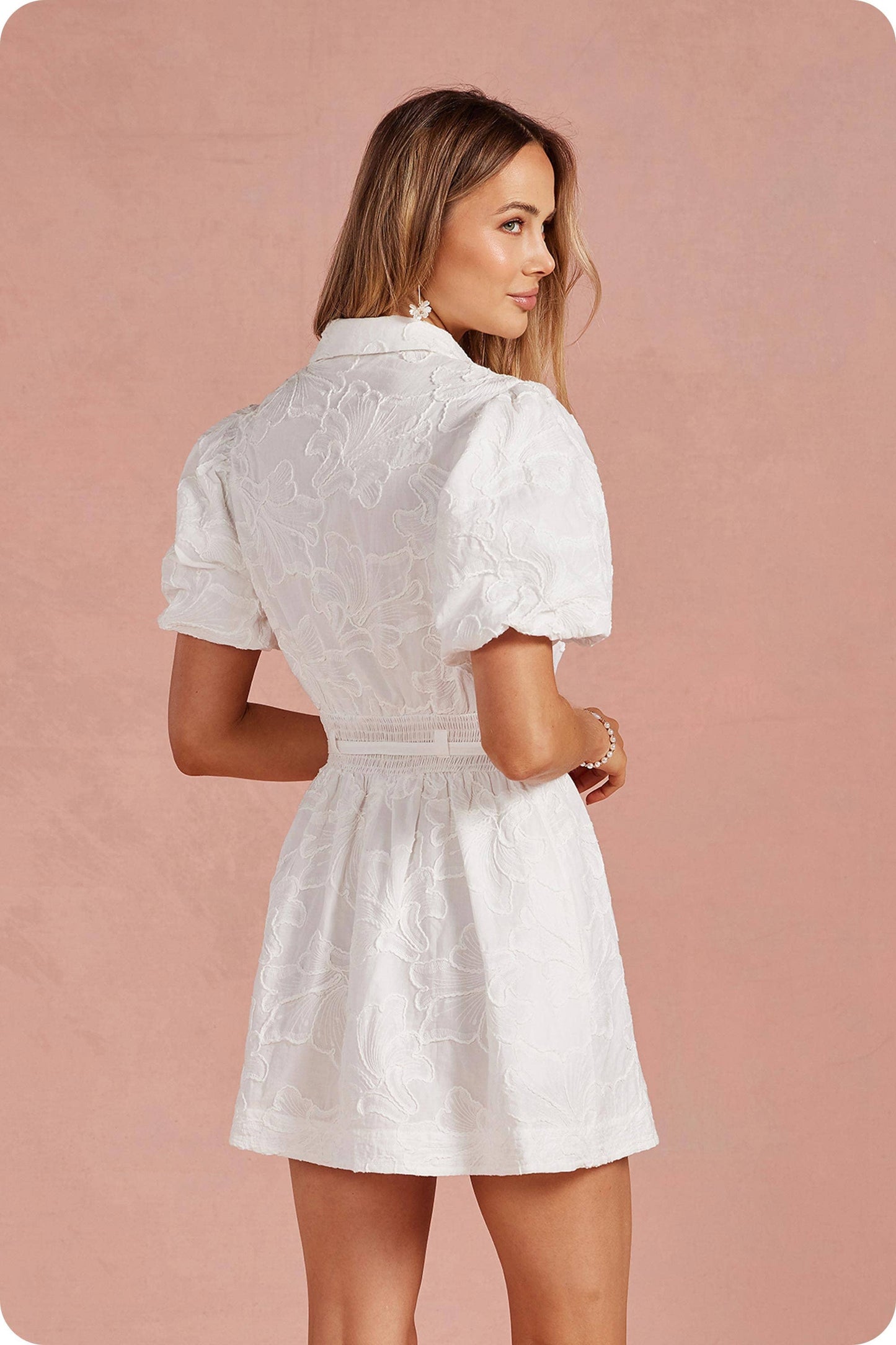 Quinn Embroidery Mini Dress