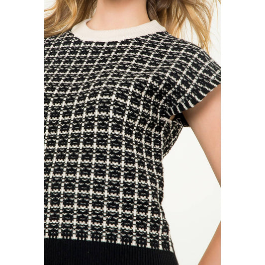 Short Sleeve Knit Top