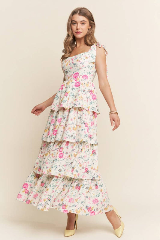 Floral Tiered Maxi Dress