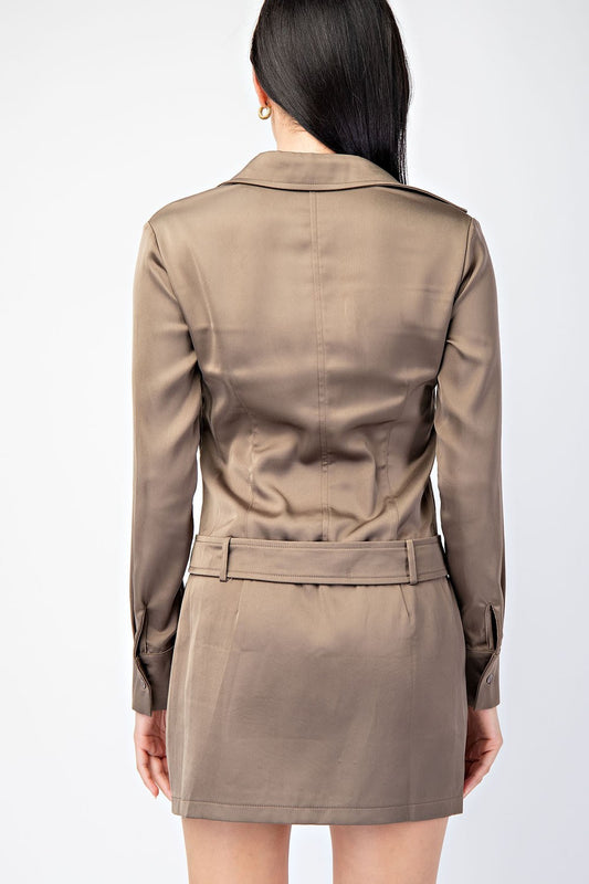 Low Waist Shirt Dress