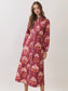 Lillian Long Sleeve Floral Midi Dress
