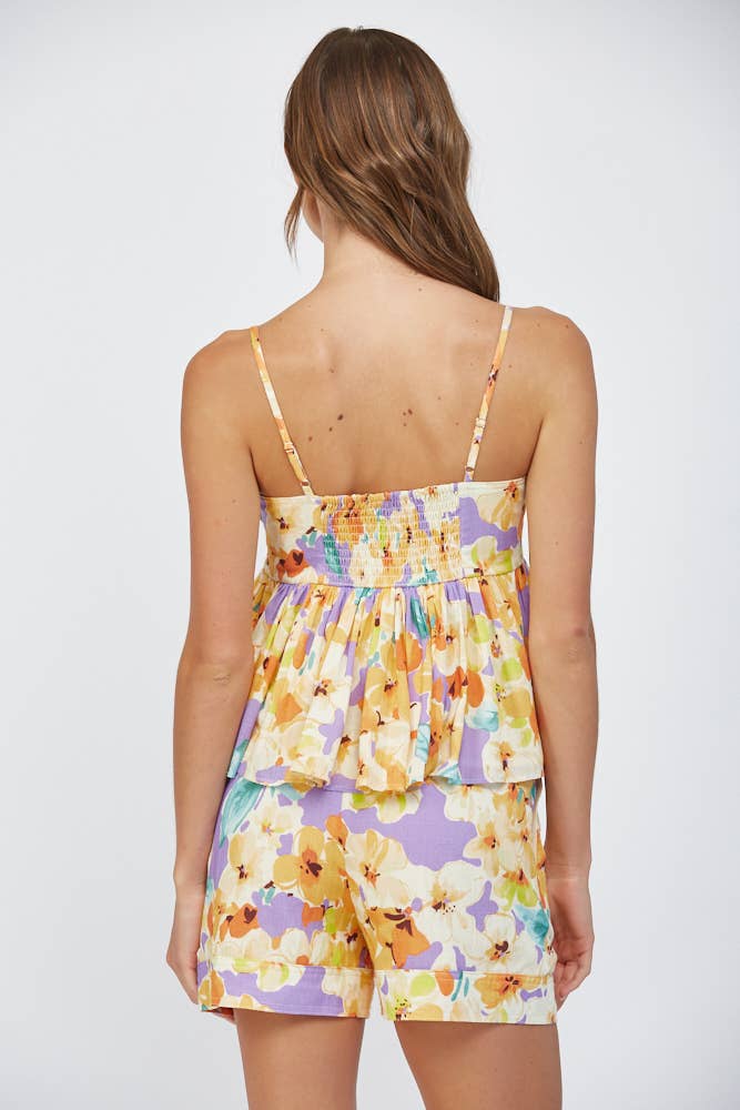 Rue Floral Top & Short Set
