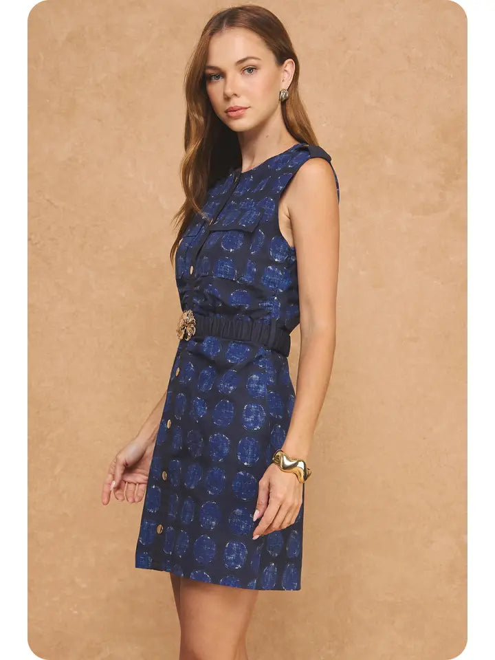 Dot Belted Dress