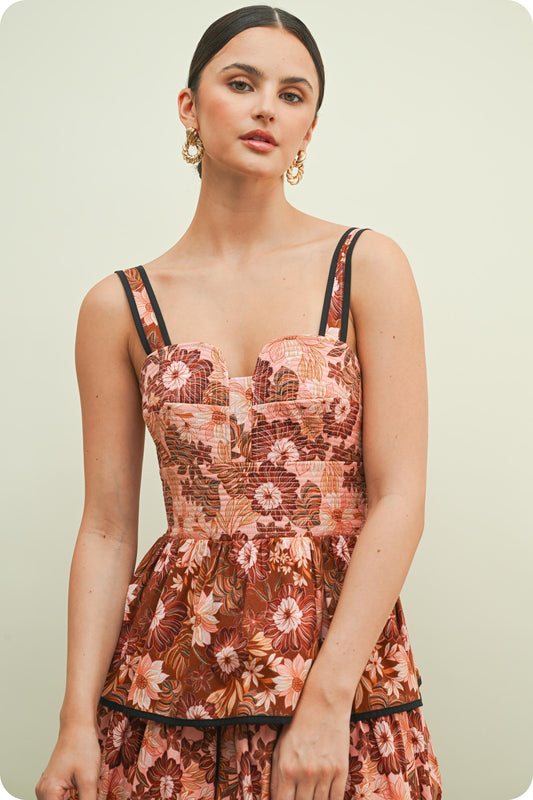 Chasen Quilted Midi Dress