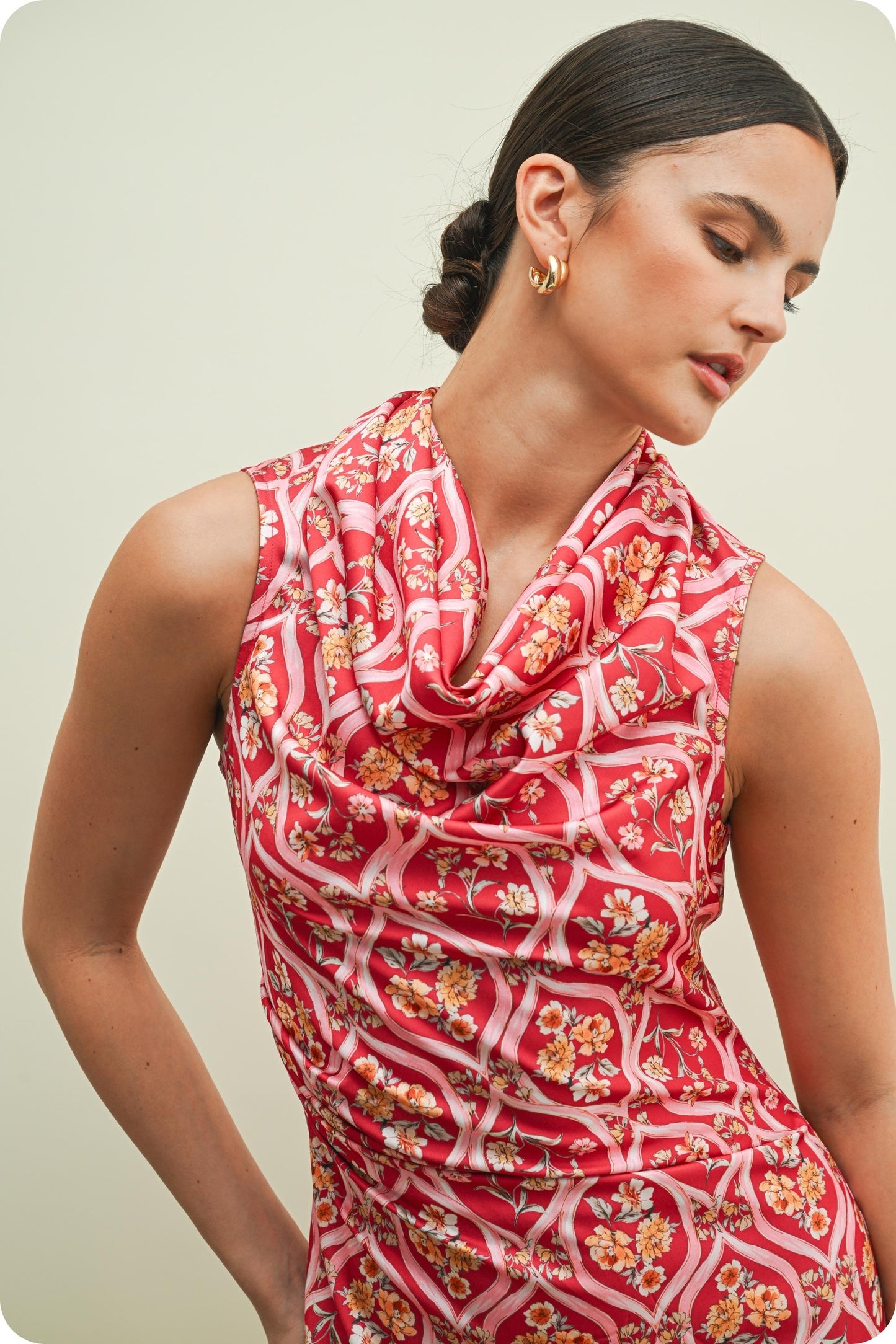 Linda Draped Midi Dress
