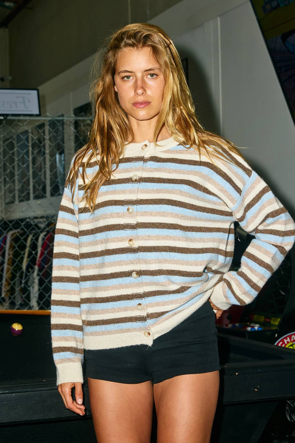 Aspen Stripe Cardigan