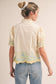 Trinity Embroidered Puff Sleeve Top