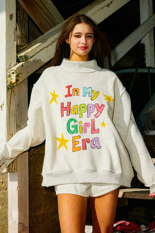 'In My Lucky Girl Era' Mock Neck