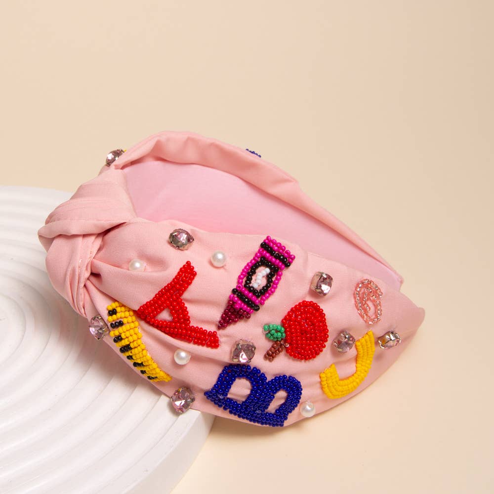 "ABC" Jeweled Headband