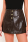 Dana Faux Leather Skort