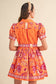 Remi Paisley Belted Dress