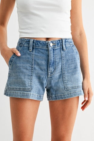 Breanne Trouser Denim Short
