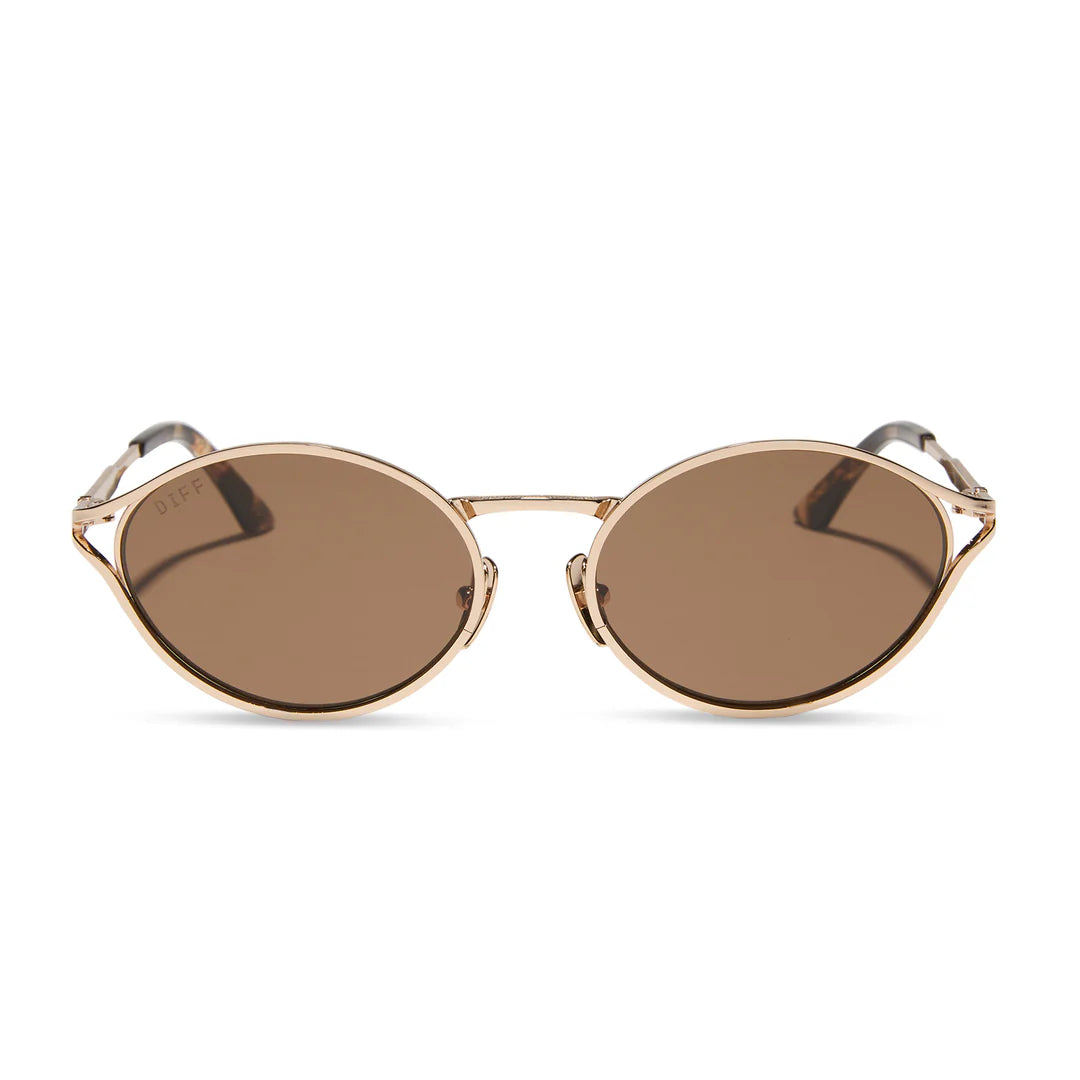 Limoncello Diff Sunglasses - Gold + Brown